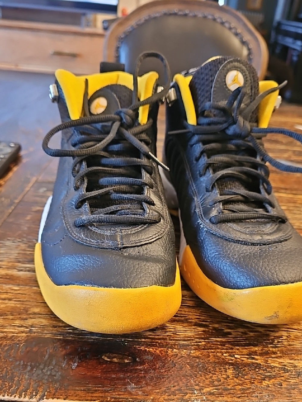 Jordan Jumpman  Black and Yellow High-Top Sneakers